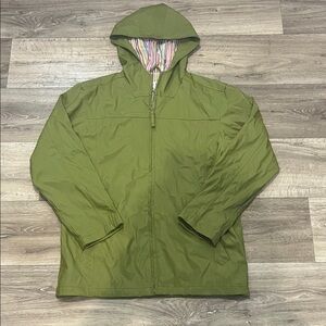 Women’s Olive Green Hooded Lightweight Jacket